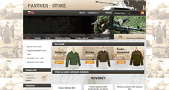 Desktop Screenshot of panther-store.cz