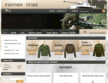 Tablet Screenshot of panther-store.cz